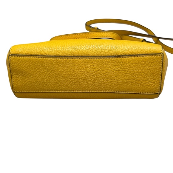 Coach Small Kelsey Crossbody Handbag M1748-F27596 Canary Yellow Leather Purse - Picture 5 of 12